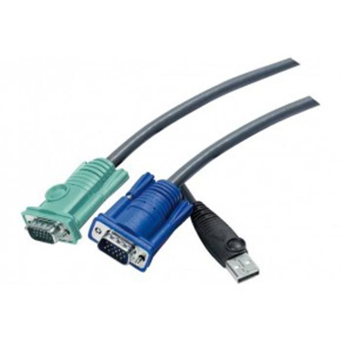 Aten 2L5203U câble Pieuvre KVM VGA/USB - 3,00M