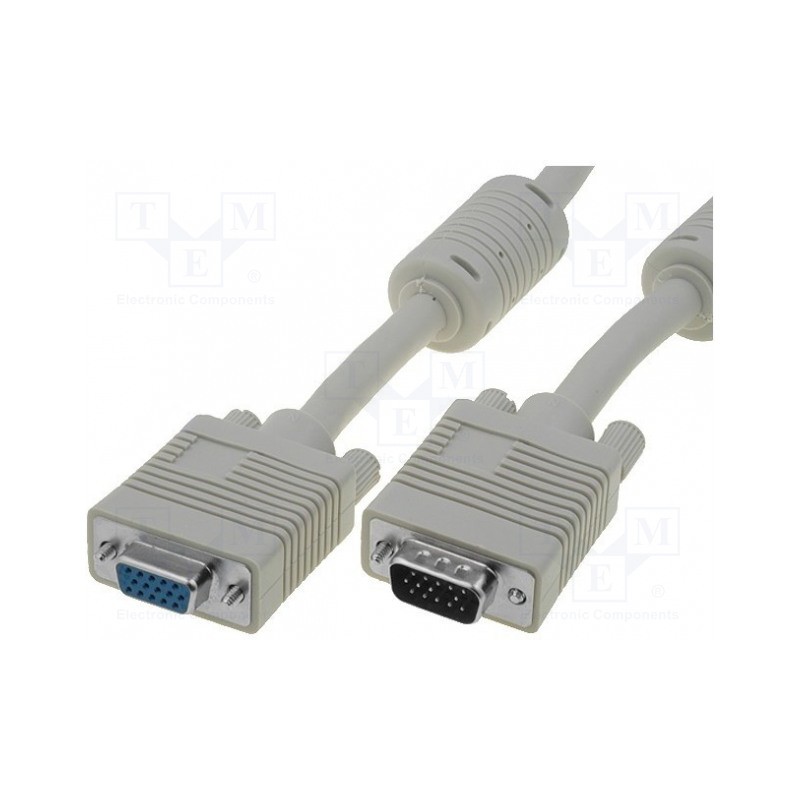 Assmann Electronic - VGA Monitor extension cable, HD15 M-F, 15.