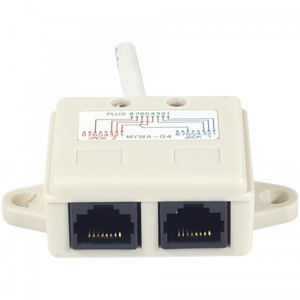 [1401511] T RJ45 M/F/F 100BT avec câble CAT5 - non blindé