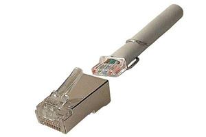 [1402019] Connecteur RJ45 Catégorie 6, blindé avec guide par 100