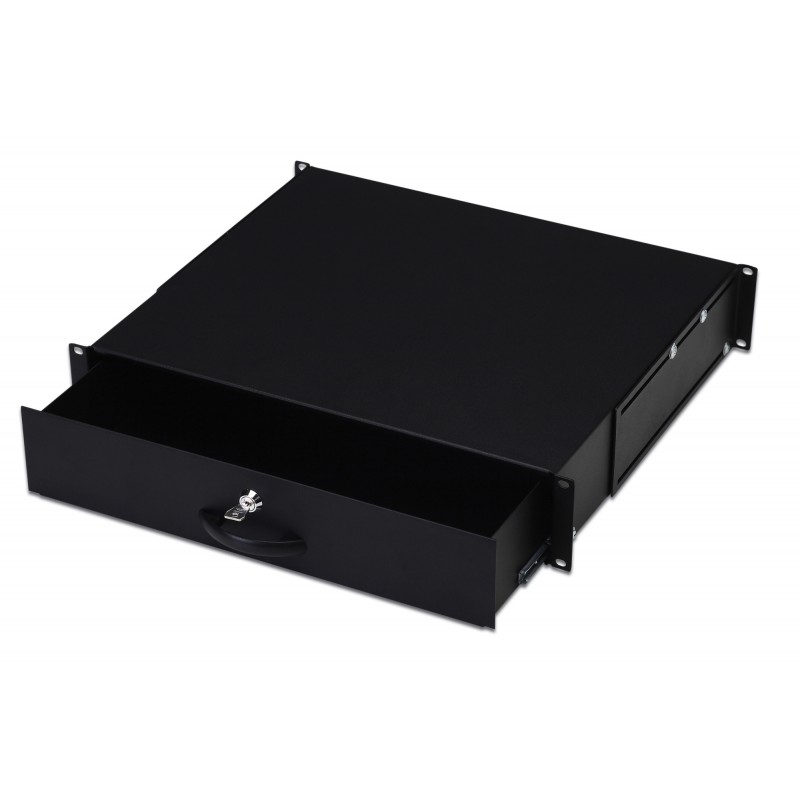 [1403526] Tiroir de rangement 19" 2U noir