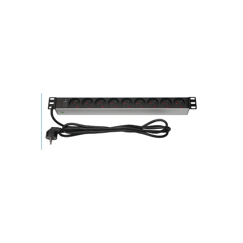 [1403531] Bandeau d'alimentation 19" 7 prises C13, protégée