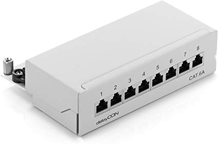 Boîtier métal 8 ports RJ45 Blindé Cat6a