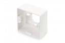 DIGITUS Professional Cadre de montage en saillie pour boîtiers vides Keystone de 80 x 80 mm, de type français