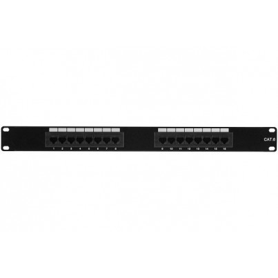 [1406003] Platine 16 ports Cat.6 non blindés