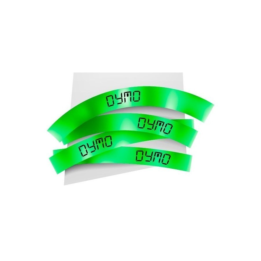 Ruban 19MM noir sur vert pour labelmanager 350/450/300/400