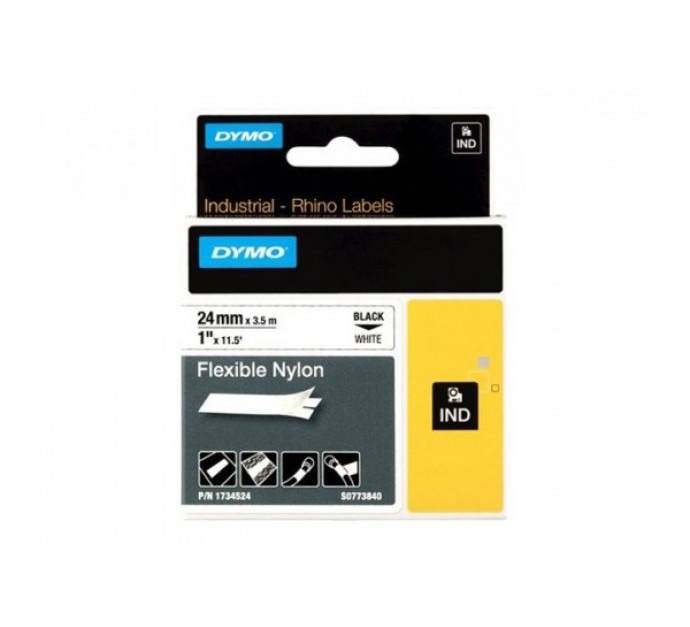 Ruban nylon flexible dymo blanc 24MM pour ILP/RHINOPRO