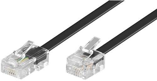 [1601522] Cordon noir RJ11/RJ45 6m