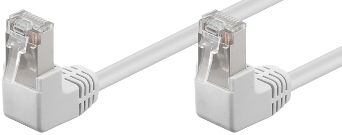 [1201258]  Cordon RJ45 CAT.5e FTP coudé haut 90° 20,00m