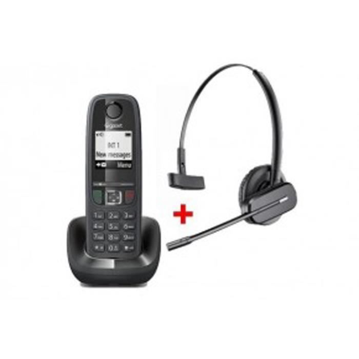[1603032] Pack casque sans fil plantronics C565 gap + gigaset AS405