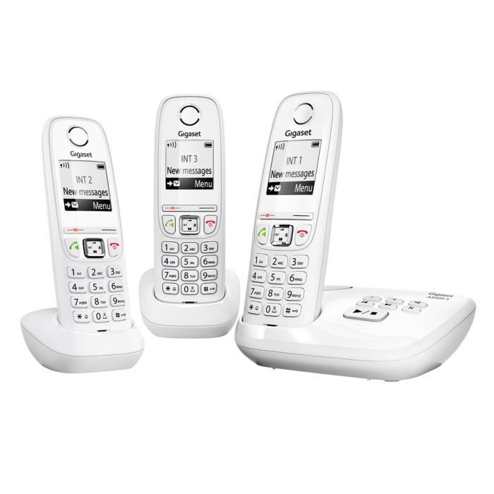 [1603081] Gigaset AS405A téléphone sans fil dect + répondeur - 3…