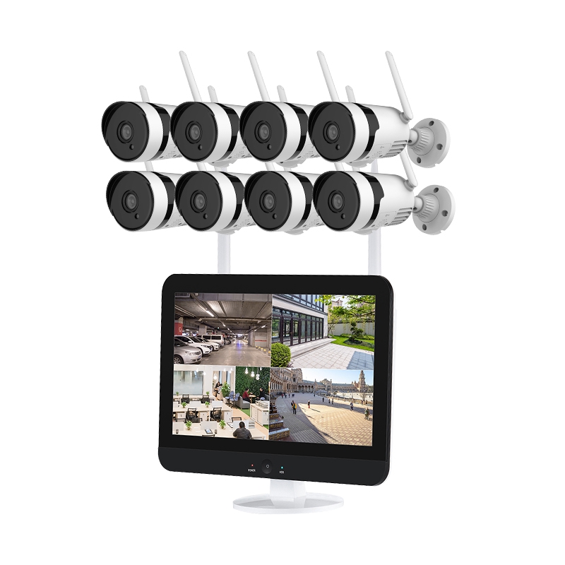CAMERA  AVECÉCRAN LCD 12,5 POUCES NVR 8CH WIFI 