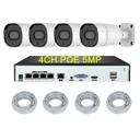 CAMERAS  5MP 4CH KITS  POE NVR IPC COMBO POWER OVER ETHERNET 