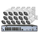 CAMERA  1080P BULLET ETANCHE EXTERIEUR IP POE NVR KIT 16 CANAUX