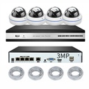 CAMERA  3 MEGAPIXELS 4 CANAUX CCTV DVR SYSTEME DE CAMERA DE SECURITE POE