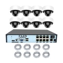 CAMERA IP DE SYSTEME DE VIDEOSURVEILLANCE DOME INTERIEUR POE NVR 4CH 5MP AVEC MICROPHONES POE