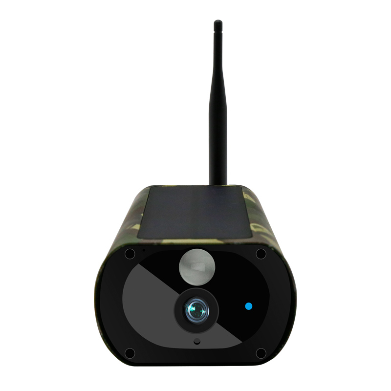
CAMERA AVEC PANNEAU SOLAIRE  BATTERIE RECHARGEABLE CAMOUFLAGE EXTERIEUR ETANCHE IP WIFI 
