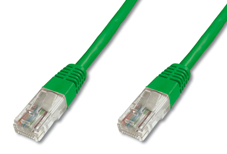 Cordon non blindé RJ45 CAT.6 UTP 20,00m Vert