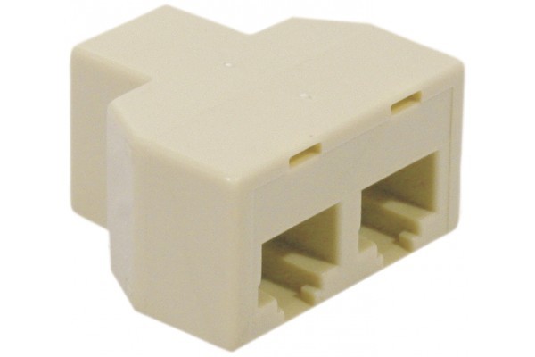 [1600010] Coupleur en T pour téléphonie F/F/F RJ45