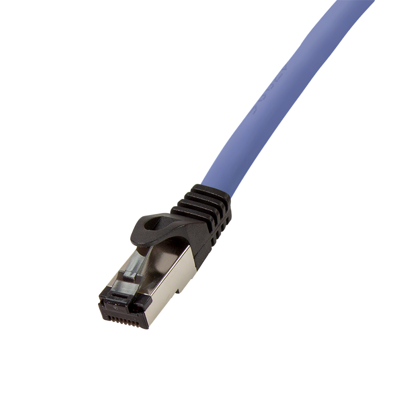 [1204508] Cordon Snagless RJ45 CAT8.1 S/FTP LSOH 0,50m - Bleu