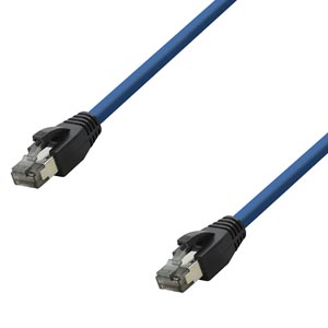 Cordon Snagless RJ45 CAT8.1 S/FTP LSOH 3,00m - Bleu