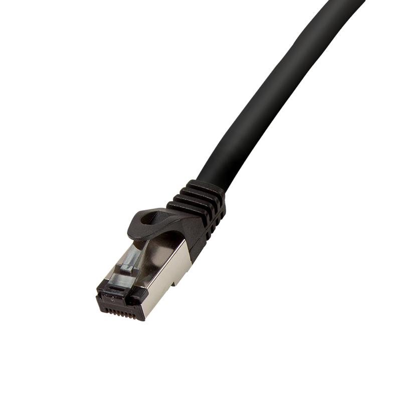 Cordon Snagless RJ45 CAT8.1 S/FTP LSOH 10,00m - Noir