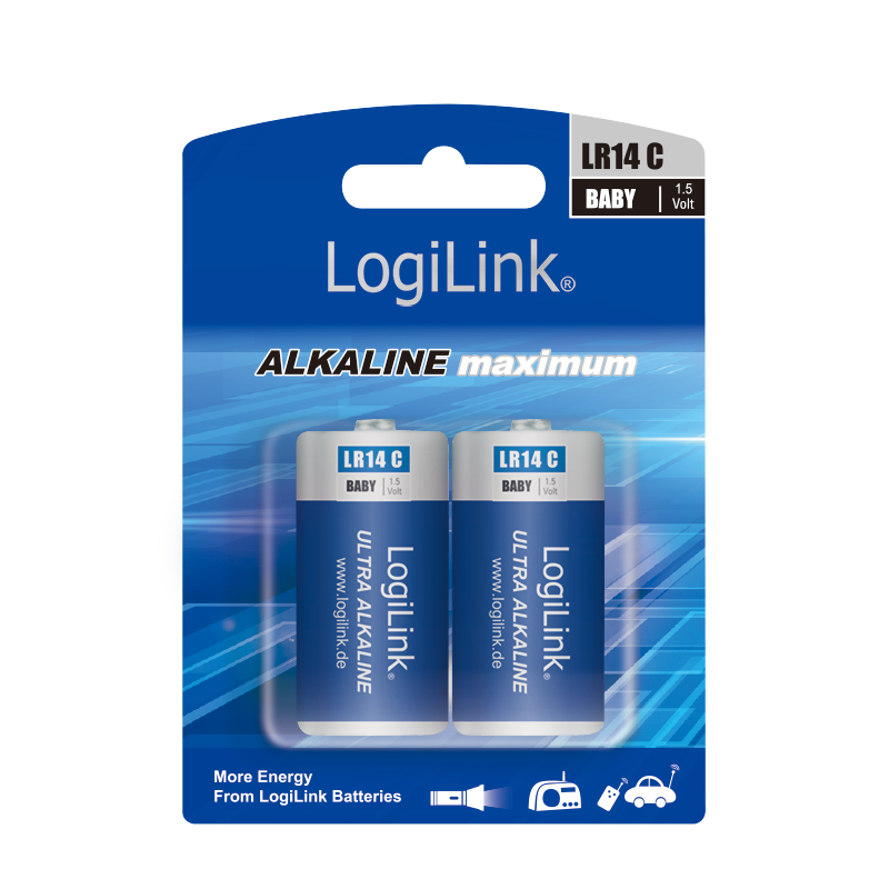 [1845003] Piles LR14 1,5V Blister de 2
