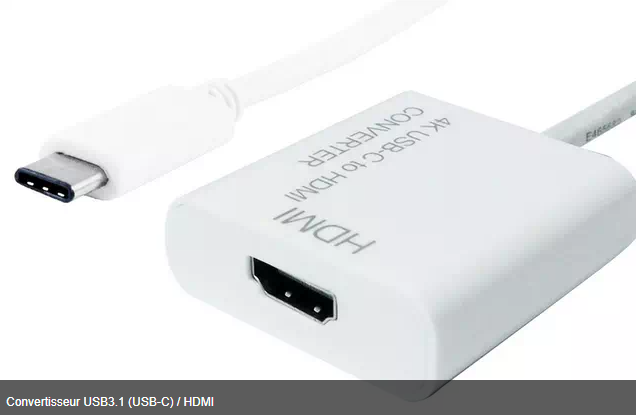 [1101613] Convertisseur USB3.1 (USB-C) / HDMI