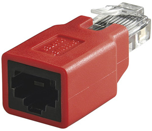 Adaptateur RJ45 M/F Cat5e croisé
