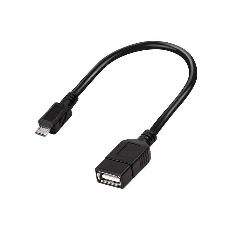 [1101873] Adaptateur OTG Micro USB mâle vers USB A femelle 20cm - AA0035