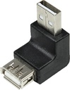 Adaptateur USB2.0 A vers A M/F coudé 90° - AU0025