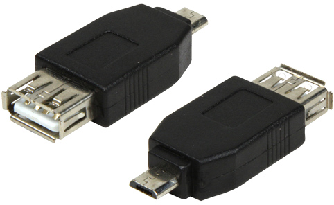 Adaptateur Micro USB mâle vers USB A femelle monobloc