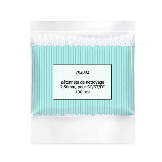 Bâtonnets de nettoyage 2,5mm par 100