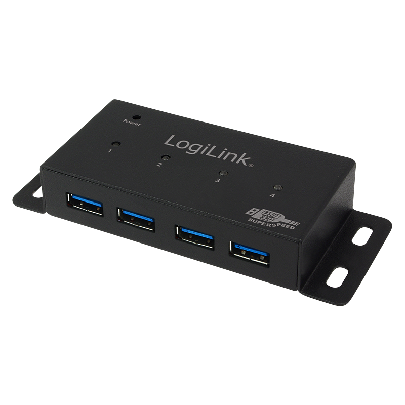 [1207300] Hub industriel USB 3.0 4 ports + alim - UA0149

