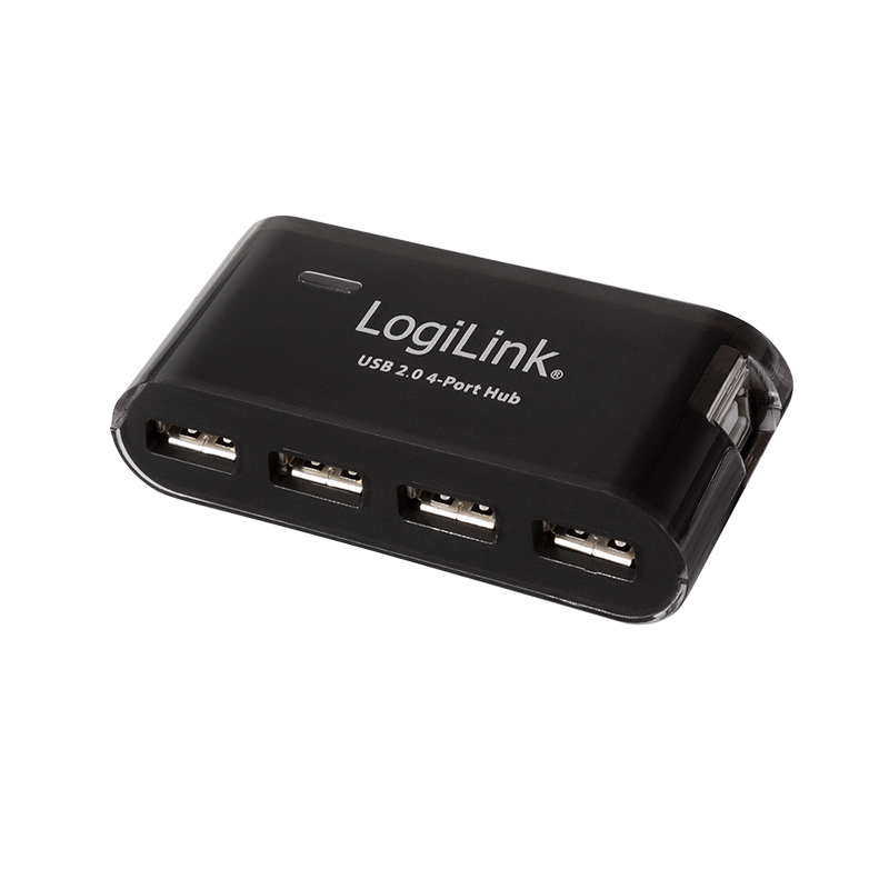 [1207305] Hub USB2.0 4 ports noir + alimentation - UA0085