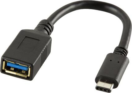 [1207440] Adaptateur USB3.1 Type-C M vers USB3.1 Type-A F 0,20m
