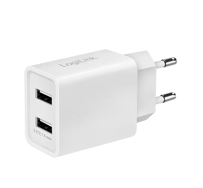 [1207444] Adaptateur Secteur USB 2 ports 2.1A - PA0185
