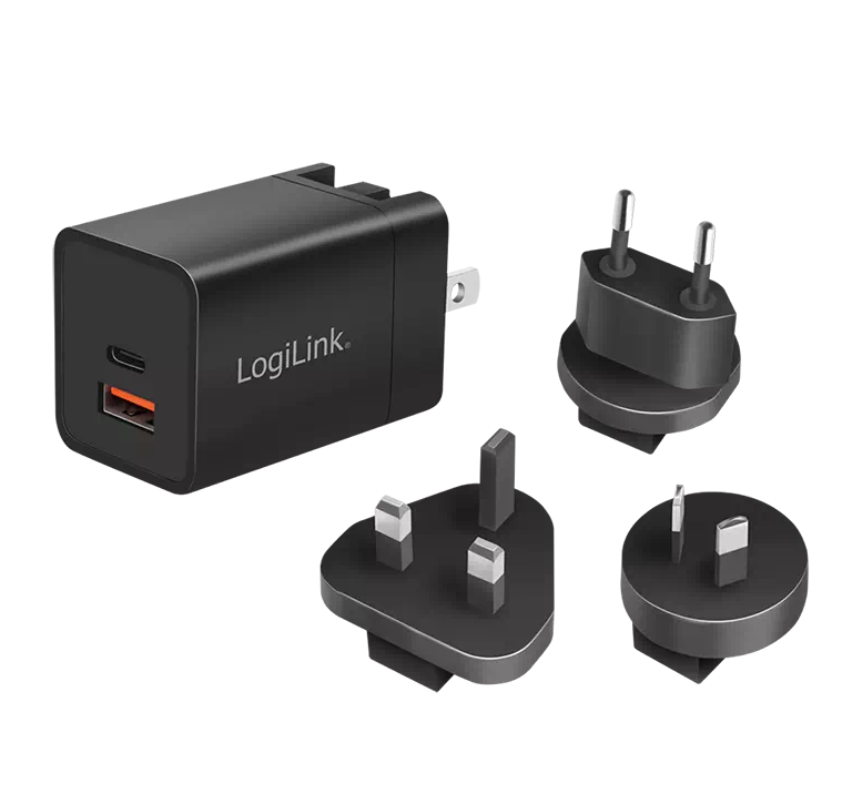 [1207445] Chargeur de voyage USB-C + USB-A 2 ports 30W - PA0301
