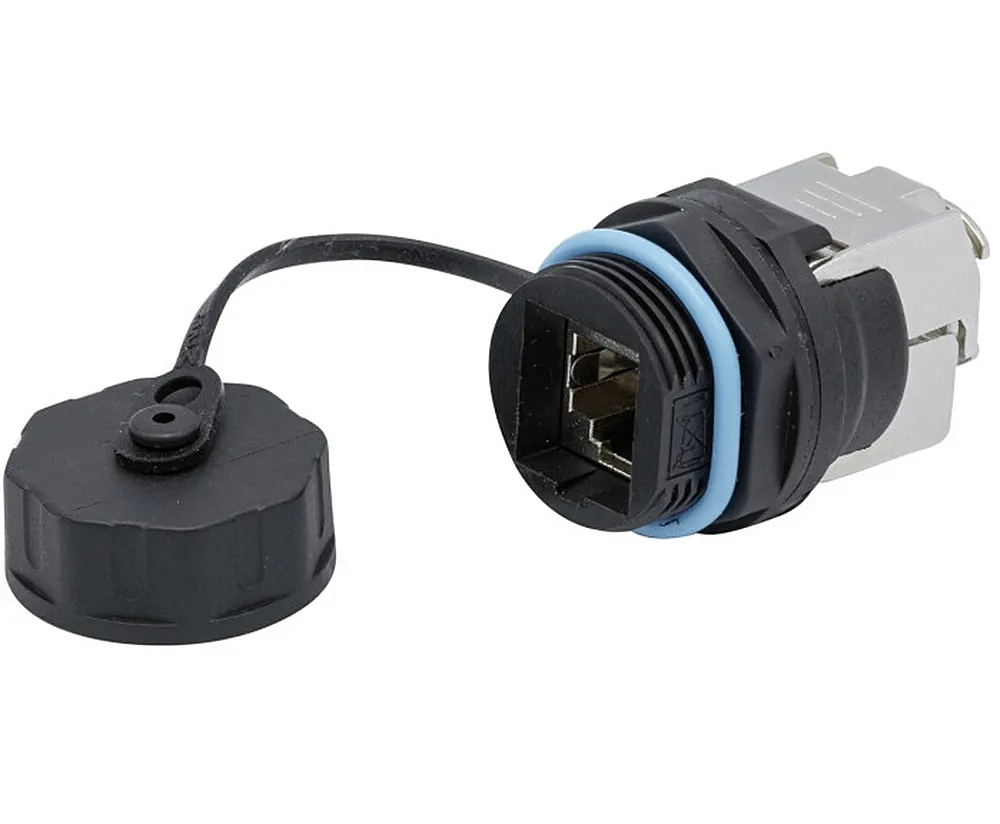[1400020] Embase noyau étanche RJ45 STP CAT 6 - avec bouchon