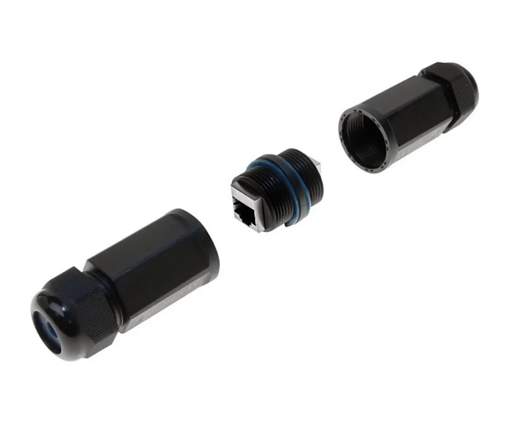[1400023] Embase de traversée étanche RJ45 STP CAT 6A - avec manchons