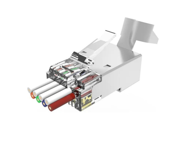 CONNECTEUR 8P8C RJ45 EZ CAT6A STP LOT DE 10

