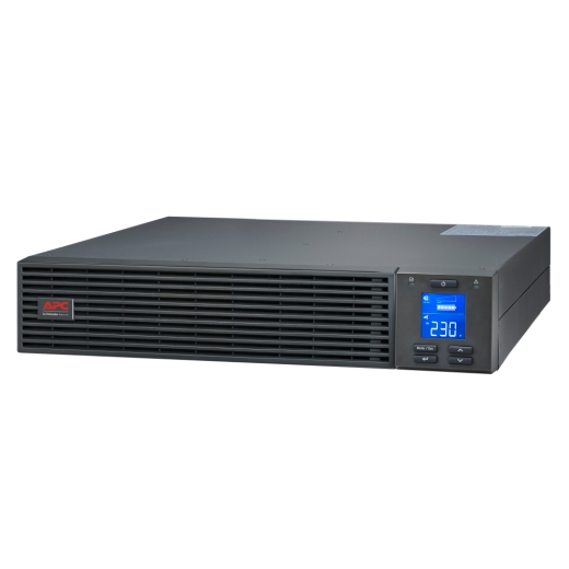 Onduleur APC Easy UPS On-Line, 1 000 VA/800 W, montage en rack 2U, 230 V, 3 prises IEC C13, emplacement pour carte intelligente, écran LCD, sans kit de rails