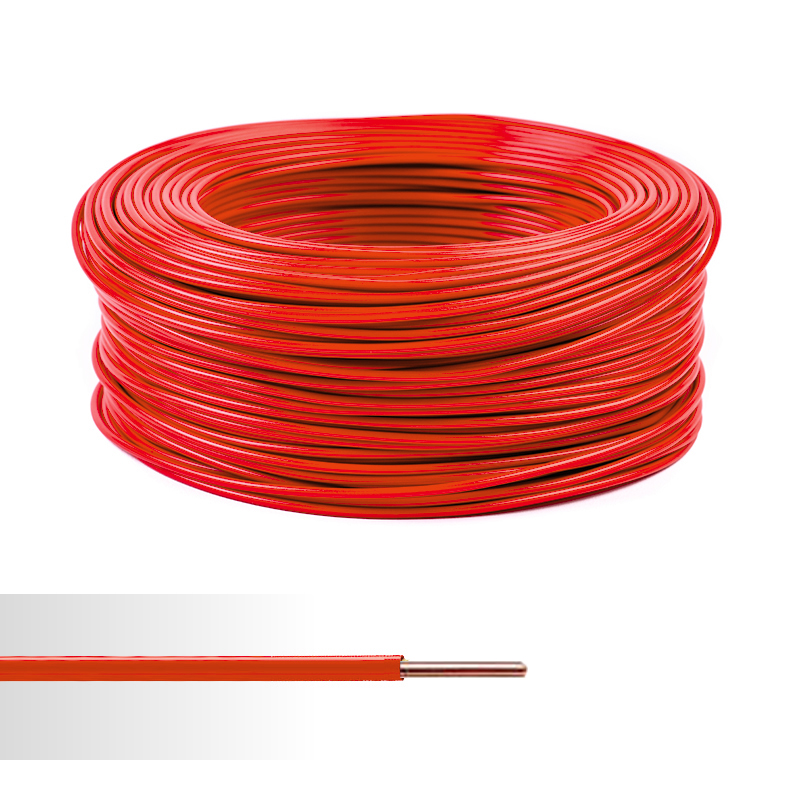 [1880001] FIL TH 1,5mm2-Rouge-PLASTICABLE TH-Rouleau