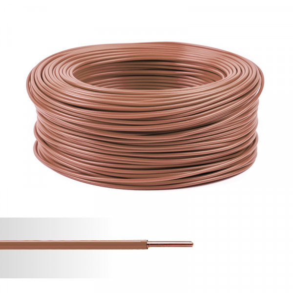 [1880004] FIL TH 1,5mm2-Marron-PLASTICABLE TH-Rouleau