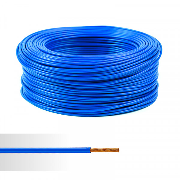 Fil TH 6mm2-Bleu-Plasticable TH-Rouleau