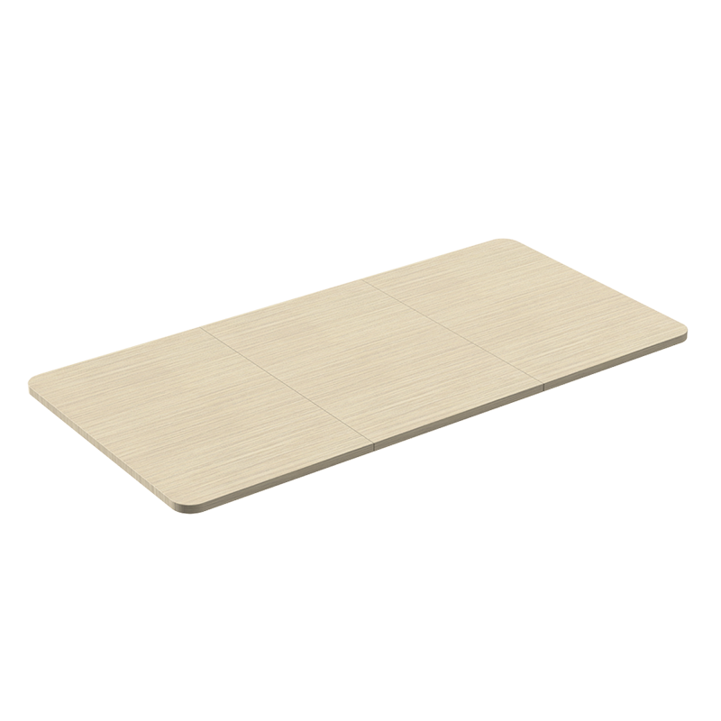 [1851002] Plateau de bureau en bois 3 parties, 1200x600mm, bois clair 