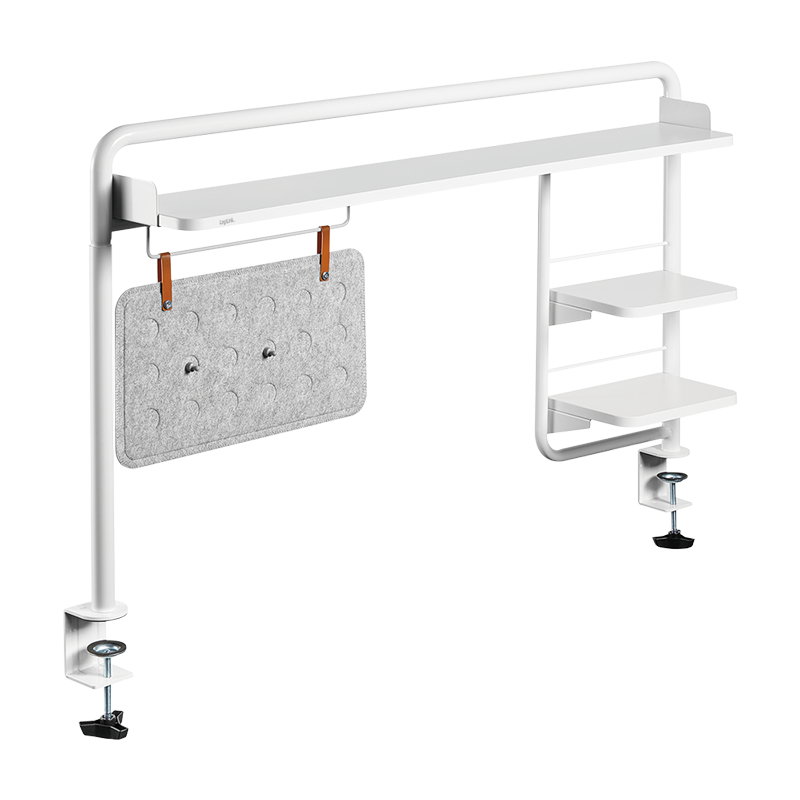 [1851004] Support pour bureau à pince, 1161x218x757mm, blanc 