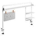 Support pour bureau à pince, 1295x218x757mm, blanc 