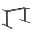 Pied de bureau réglable électriquement, pieds télescopiques triples, 2 moteurs, noir 