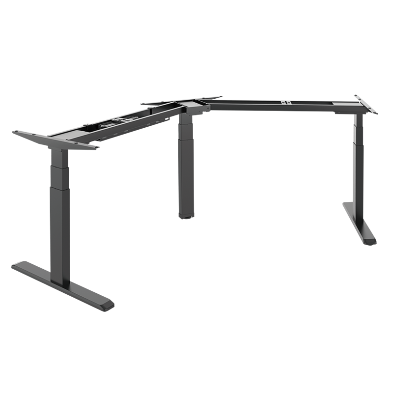 [1851014] Structure de bureau assis-debout réglable électriquement, 3 moteurs, incliné à 120° 